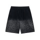 Embroidered spliced knitted shorts Embroidered spliced knitted shorts