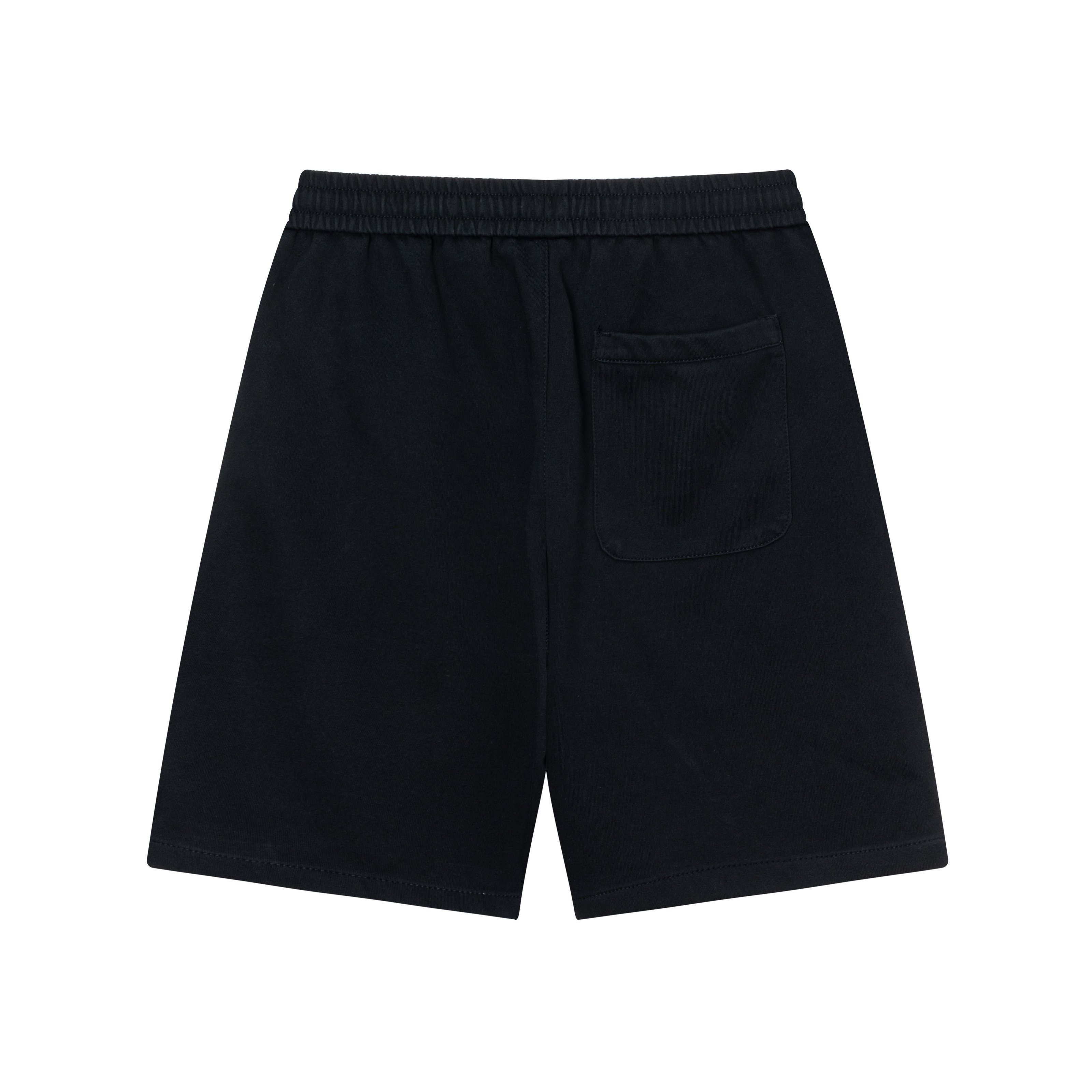 Embroidered spliced knitted shorts Embroidered spliced knitted shorts