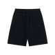 Embroidered spliced knitted shorts Embroidered spliced knitted shorts