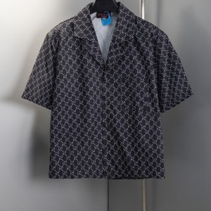 Full print casual short-sleeved shirt